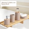 Accesorios para Baño juego 4 piezas, dispensador, soporte, vaso, jabonera