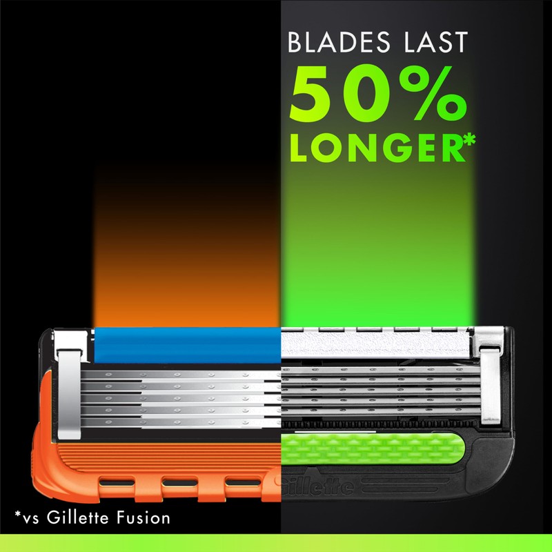 Gillette Labs Razor for Men, 1 Handle, 4 Blade Refills,