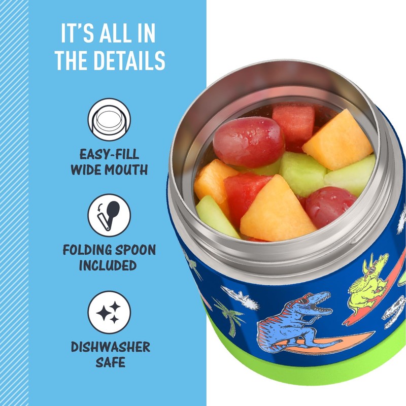 THERMOS FUNTAINER Insulated Food Jar, 10 Ounce, Kid Friendly Food
