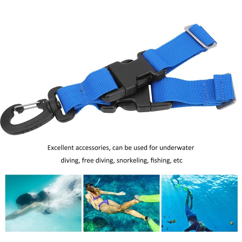 Diving Fin Keeper Strap with Fast Release Buckle, Nylon Flipper