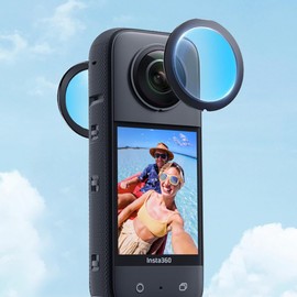KINOEHOO Dual Lens Guards PC Protective Cover for Insta360 X3 Stick-On Lens Protector Scratch & Drop Protection Lens Accessories.