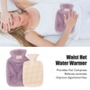 PVC Hot Water Bag with Soft Plush Cover Leakproof Winter