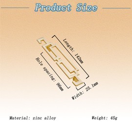 WJXFHTD 4Pack Art Deco Drawer Pulls Chinese Hollow Gold Handle Gold Cabinet Handles Zinc Alloy Cabinet Handles Gold Cabinet Hardware (Hole spacing: 96mm)