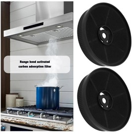 SG Store 2pcs CF140 Activated Carbon Filter 10.8x 10.8x 2.5 cm Compatible with Range Hoods S13-60 BBPY 9039Y S22-60 BBPY for Cooker Hood Black