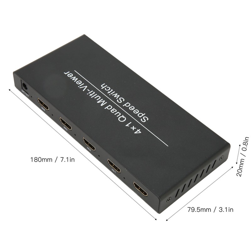 4X1 HD Multimedia Interface Multi Switcher 4 in 1 Out