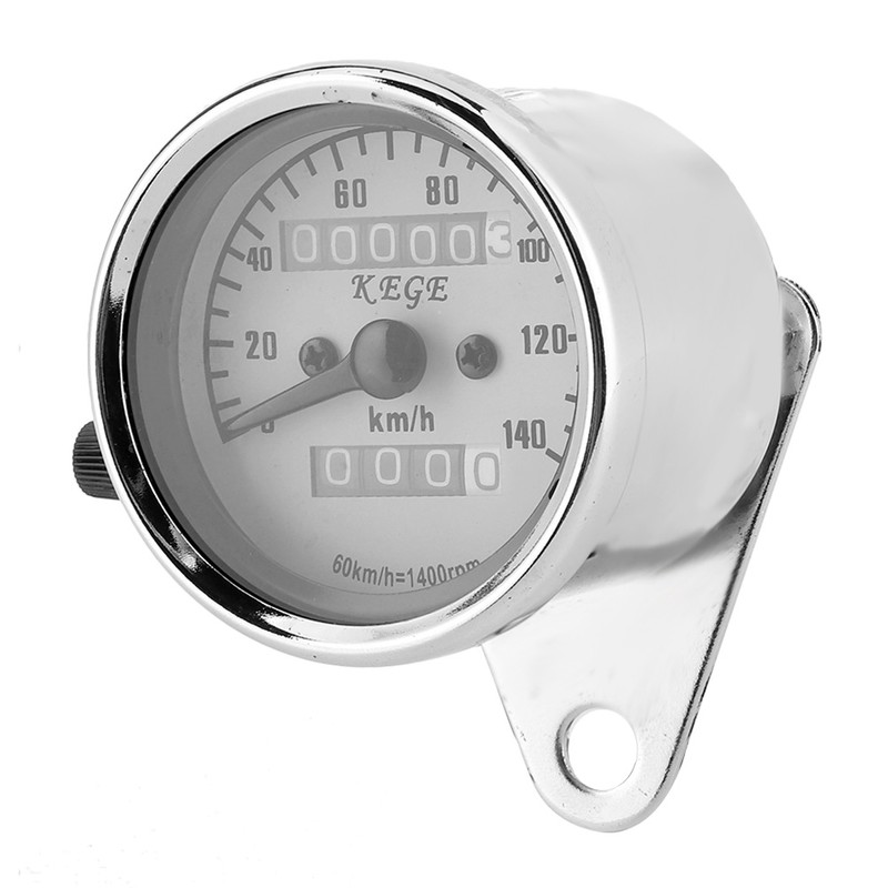 Universal Motorcycle Speedometer Odometer 12V Night Viewing Meter Kilometer Table