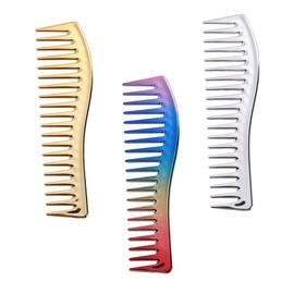 PACKOVE 3pcs Hair Cutting Comb Wide Tooth Comb for Curly Hair for Men Barber Tool