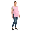 Ladies Gingham Design With Piping Tabard Apron Overalls Front Pocket