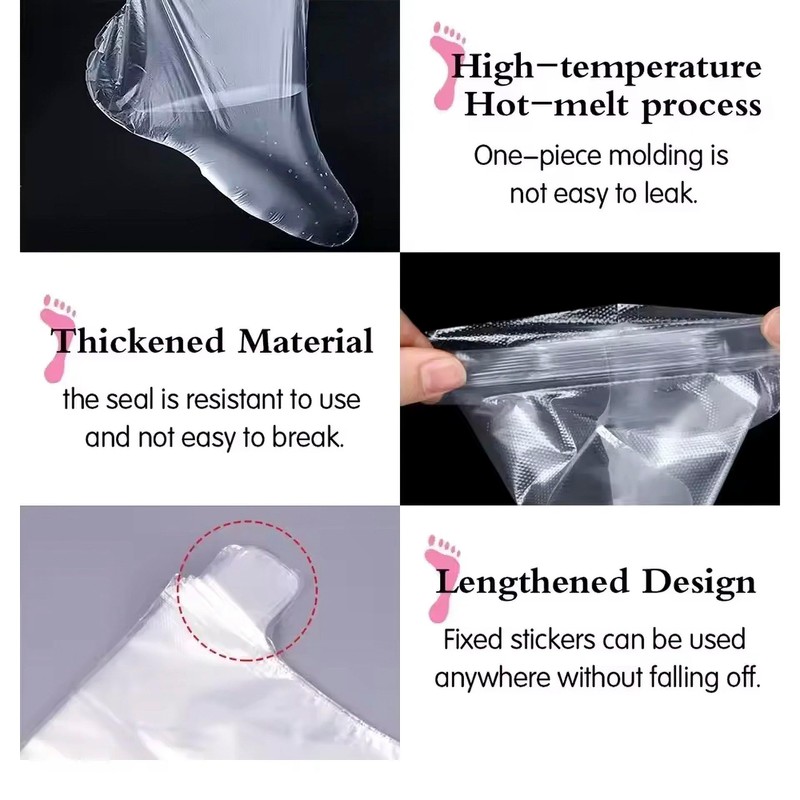 Audiofan Foot Covers Disposable with Seals, Multi-purpose, DIY, Waterproof, Infection,