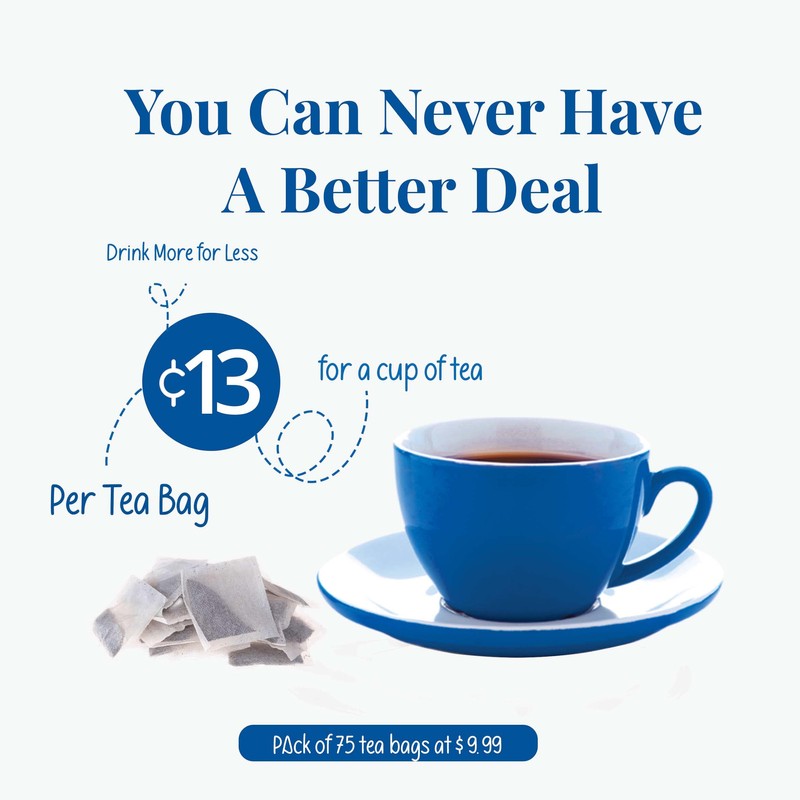 Akshit Premium 75 Holy Basil Tea Bags, From 100% Natural