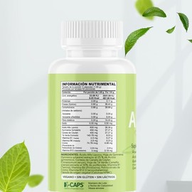 BENAT | ACIDO ALFA LIPOICO | 600mg por porción | 120 cápsulas Veganas | Adiconadas con extractos Herbales de Gymnema, Canela y Té verde, Vitaminas del