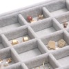 DIOMMELL Set of 4 Stackable Velvet Jewelry Trays Organizer, Jewelry