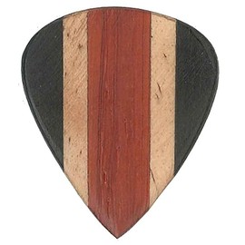 Clayton EABK/3 Exotic Alaia Black Guitar Picks, 3 Picks