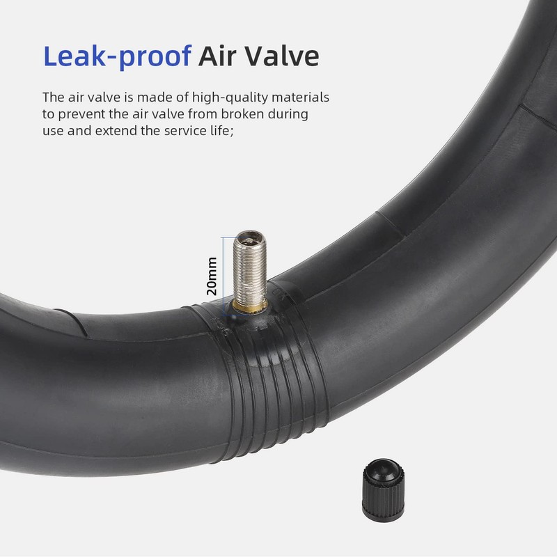 ulip (2-Pack) 60/70-6.5 Inner Tube Replacement Straight Vavle 10 Inch