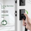 Floresita Front Door Lock Set, Black Front Door Handle and
