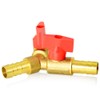 GASHER 2 PCS 3 Way Shut Off Ball Valve, 3/8"