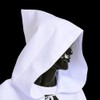 BLESSUME Medieval Knights Templar Hospitaller Hooded Cape (White 2)