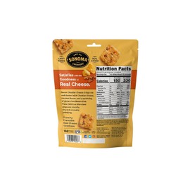 Sonoma Creamery - Cheese Crisps, Bacon Cheddar, 2.25 Oz (6 Count) | High Protein | Low Carb | Gluten Free | Keto-Friendly