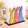Easter Napkin Holder Cute Bunny Wood Napkin Holder for Table
