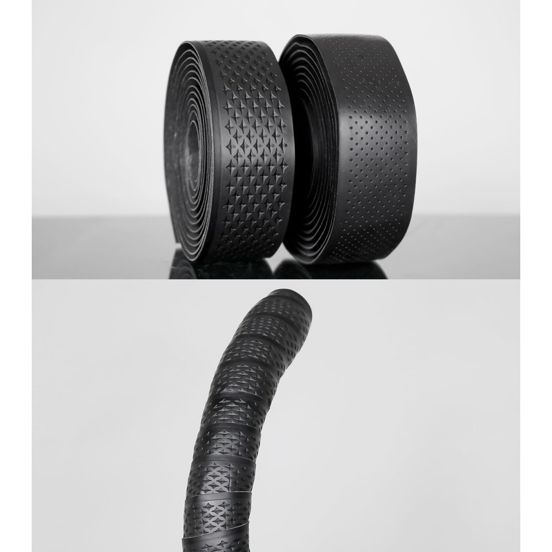 GORIX Bar Tape, Road Bike, Black, Bicycle, Thick, 0.1 inch