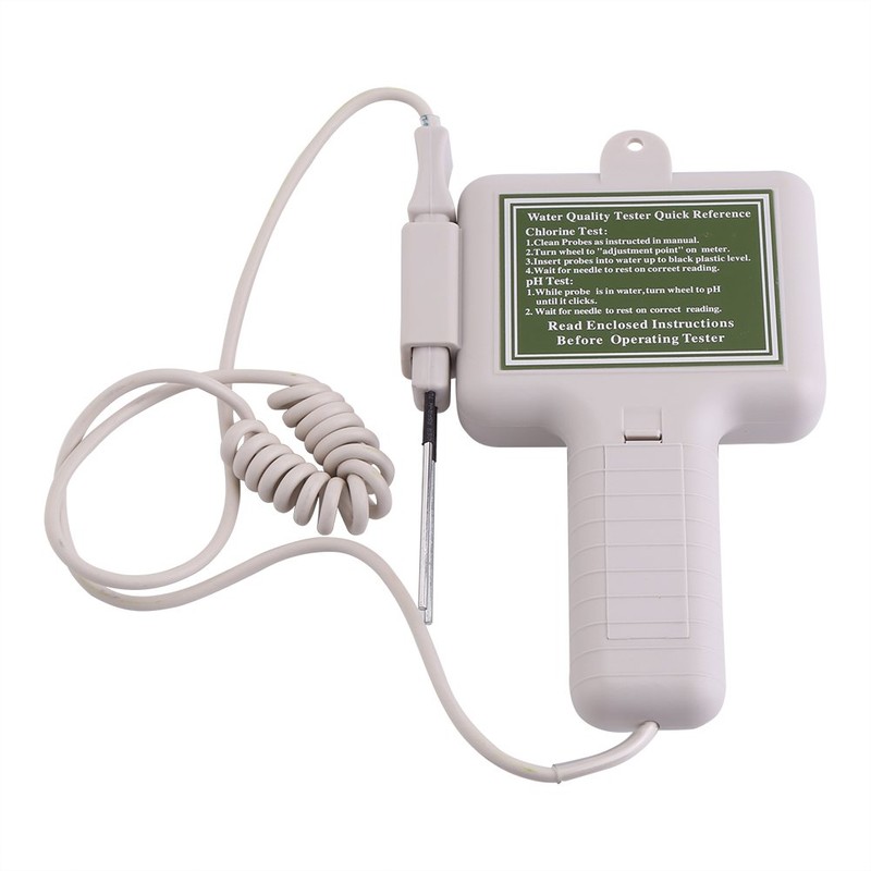 Water Quality Tester Pool Chlorine pH Value Meter for Swimming