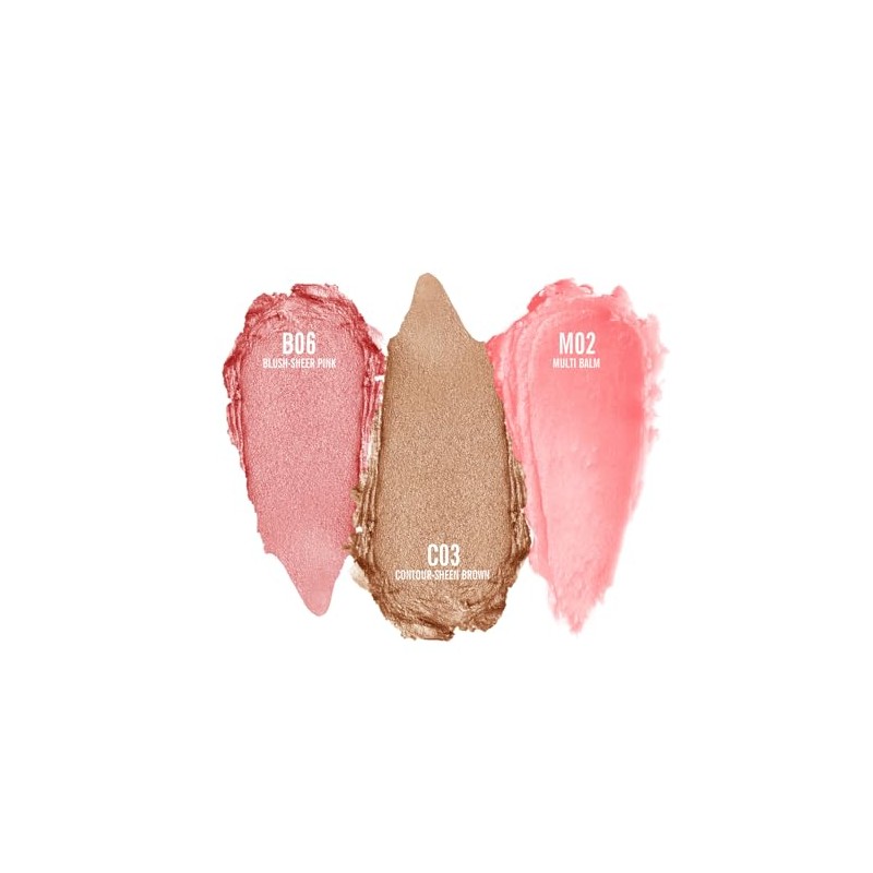 KIMUSE Multi Stick Trio Face Makeup, Cream Blush Stick for