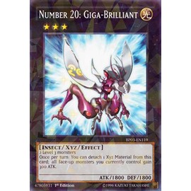 YU-GI-OH! - Number 20: Giga-Brilliant (BP03-EN119) - Battle Pack 3: Monster League - 1st Edition - Shatterfoil