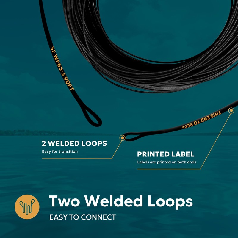SF Full Sinking Fly Fishing Line Weight Forward Taper Fly