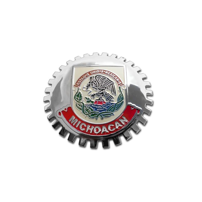 Michoacan Mexico Grill Badge Mexican Emblem for Trucks and Cars