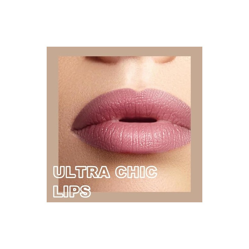 10Pcs Lápiz Labial Líquido con 2 Glitter Labial Set de