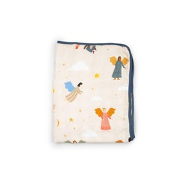 Be A Heart Muslin Baby Blanket, Baptism Gift (Guardian Angels)