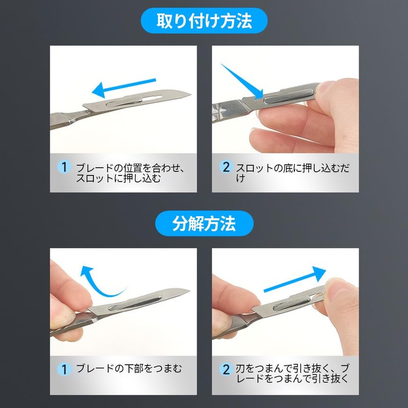 MYLCHBDJ Carving Carbon Steel Surgical Scalpel Blade Industrial Scalpel Blade