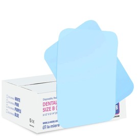 LA MIERE 1000P Disposable Tray Liners, Dental Tray Covers for Size B, Medical Tray Paper, Single Use Paper Sheets, Blue