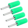 100Pcs Banana Plug Male Nickel Plated Brass Pin Straight for