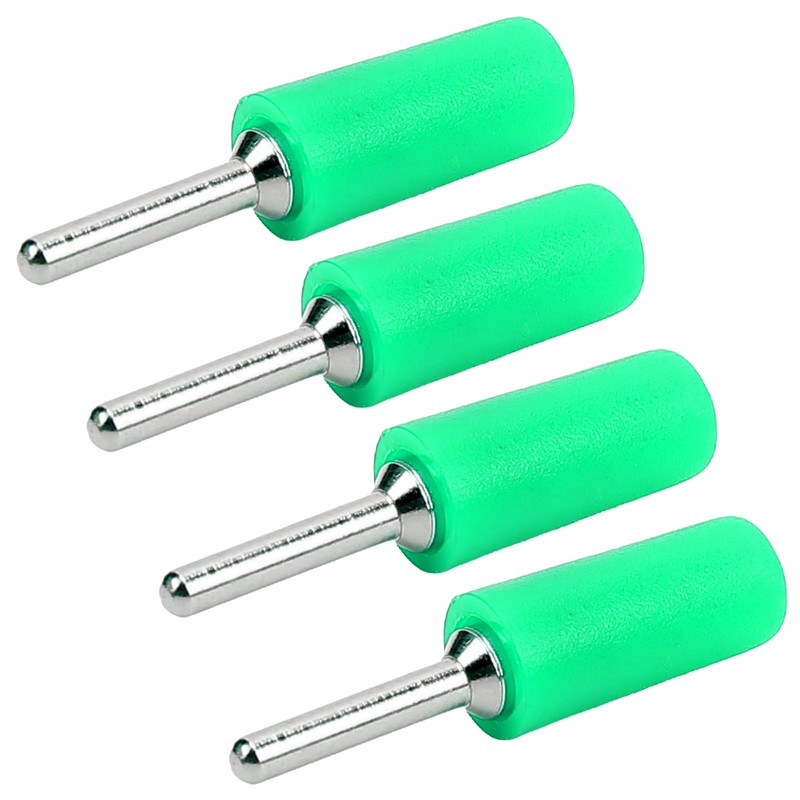 100Pcs Banana Plug Male Nickel Plated Brass Pin Straight for