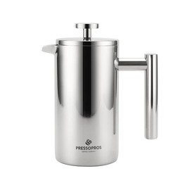 PRESSOPROS French Press 2 Cup Double Wall Stainless Steel 350 ml