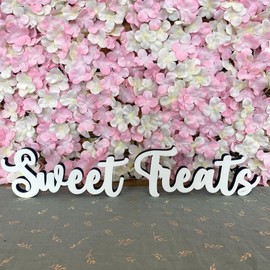 Luck and Luck Sweet Treats Table Sign, Wooden Wedding Decorations, Freestanding Sweet Sign, Wood Wedding Sign, Table Decoration