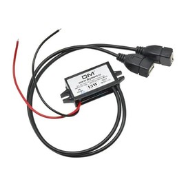 Dual Female USB 12V to 5V 2A/3A 15W Car Stepdown Converter Reverse Protection