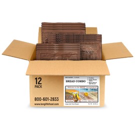 MRE Bread Variety Pack (12-Pack) – Long Shelf Life – 2023+ Production Dates by Long Life Food Depot (Combo 1)