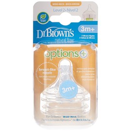 Dr. Brown's Tetina cuello ancho Options+ nivel 2