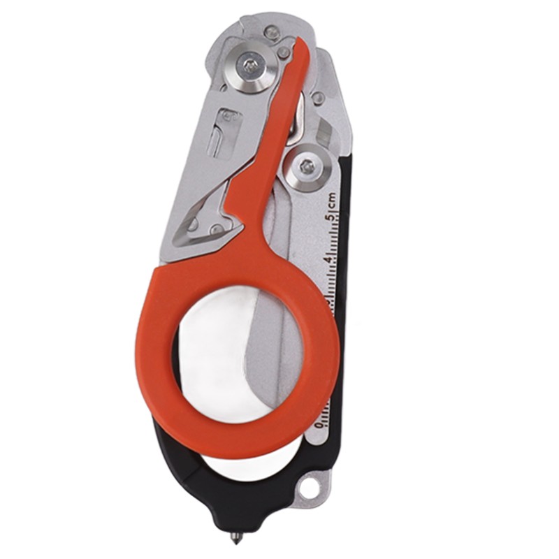 Emergency Response Shears Foldable Shear with Ring Cutter Glass Breaker