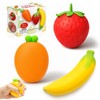 3 Pcs Fruit Squishy Pack - Includes (Strawberry Banana and
