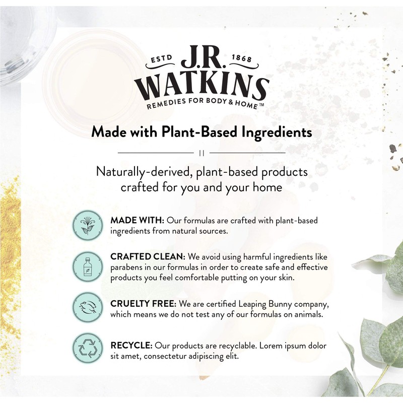 J.R. Watkins Foaming Hand Soap Refill Pouch, Scented Foam Handsoap