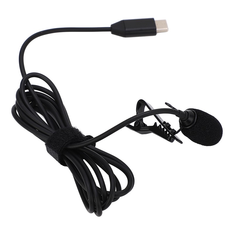 Lapel Microphone Anti Interference Omnidirectional Clip On Lavalier Microphone for