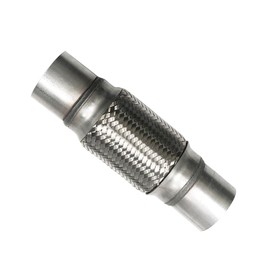 2 1/4 Inch Flex Pipe Exhaust 57mm Flex Exhaust Flexible Pipe Repair Tube Connector/Universal Flex Pipe Coupler With Extension/Inner Braid 10Inch Length(2.25(2 1/4))