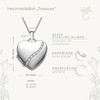 Herz Medaillon zum Öffnen für Bilder Silber 925 | Kette