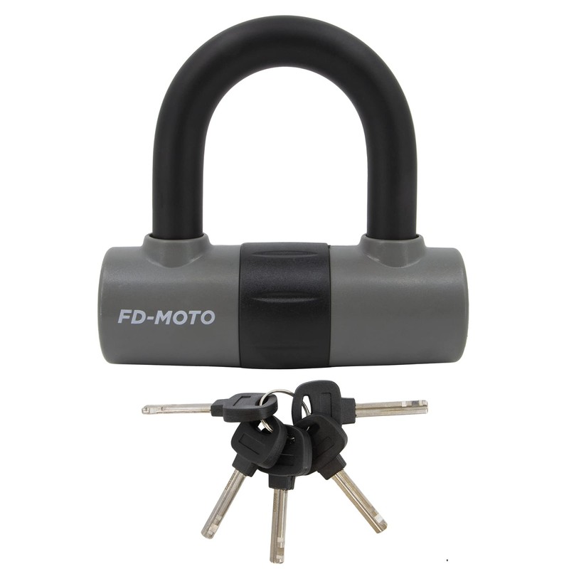 FD-MOTO U Lock Motorcycle Steel Disc Lock High Security Carabiner