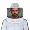 Three Layer Ventilated Beekeeping Veil in Round (White)