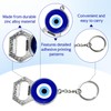 2-Pack Turkish Evil Eye Devil's Eye Keychain Bottle Opener, Double-Sided