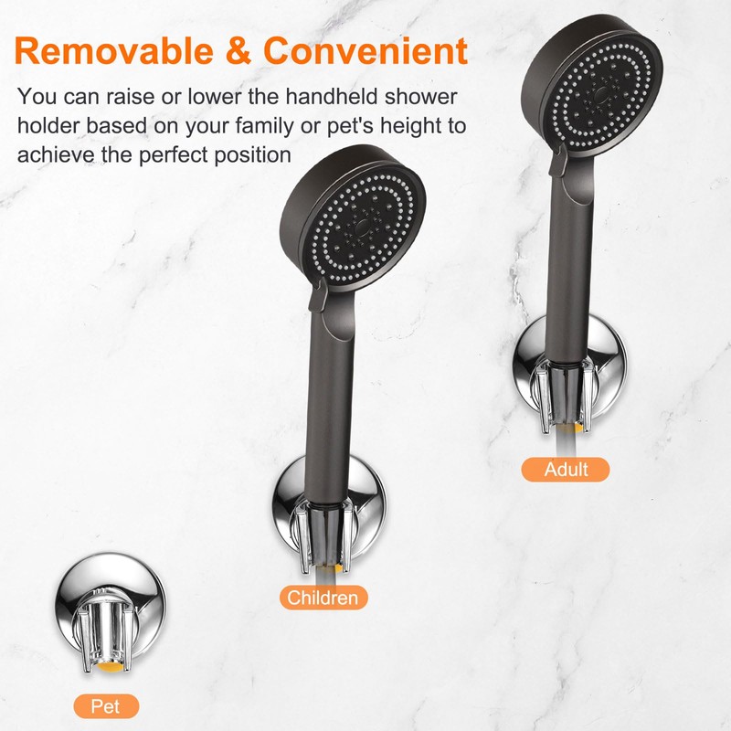 uxcell Shower Head Holder, Suction Cup Shower Head Holder, Handheld